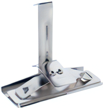 CL4AA Pinza ferma tessuto a balestra alta 10 cm.