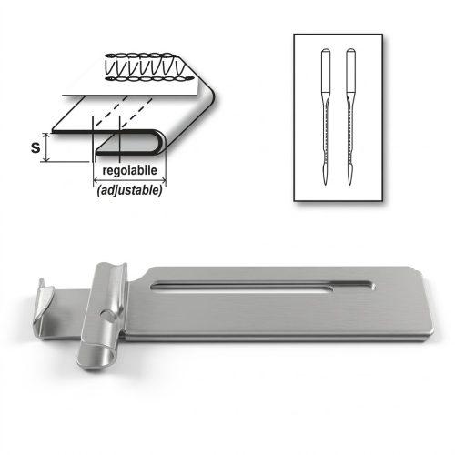 F270/2 Orlatore regolabile per maglieria da 0 a 30 mm spessore 2 mm