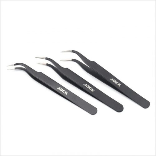Pinzetta JACK antistatica curva liscia